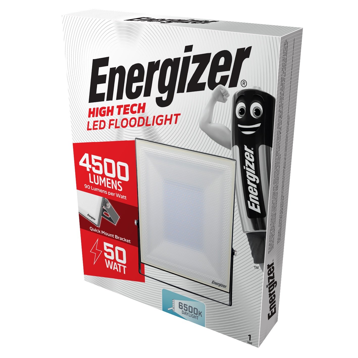ENERGIZER 50W LED FLOODLIGHT 4500 LUMENS