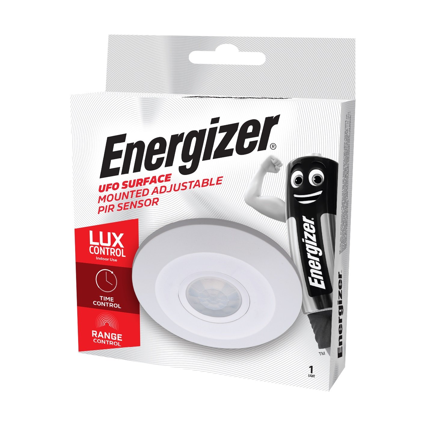 ENERGIZER UFO SURFACE MOUNTED PIR SENSOR ( INDOOR USE)