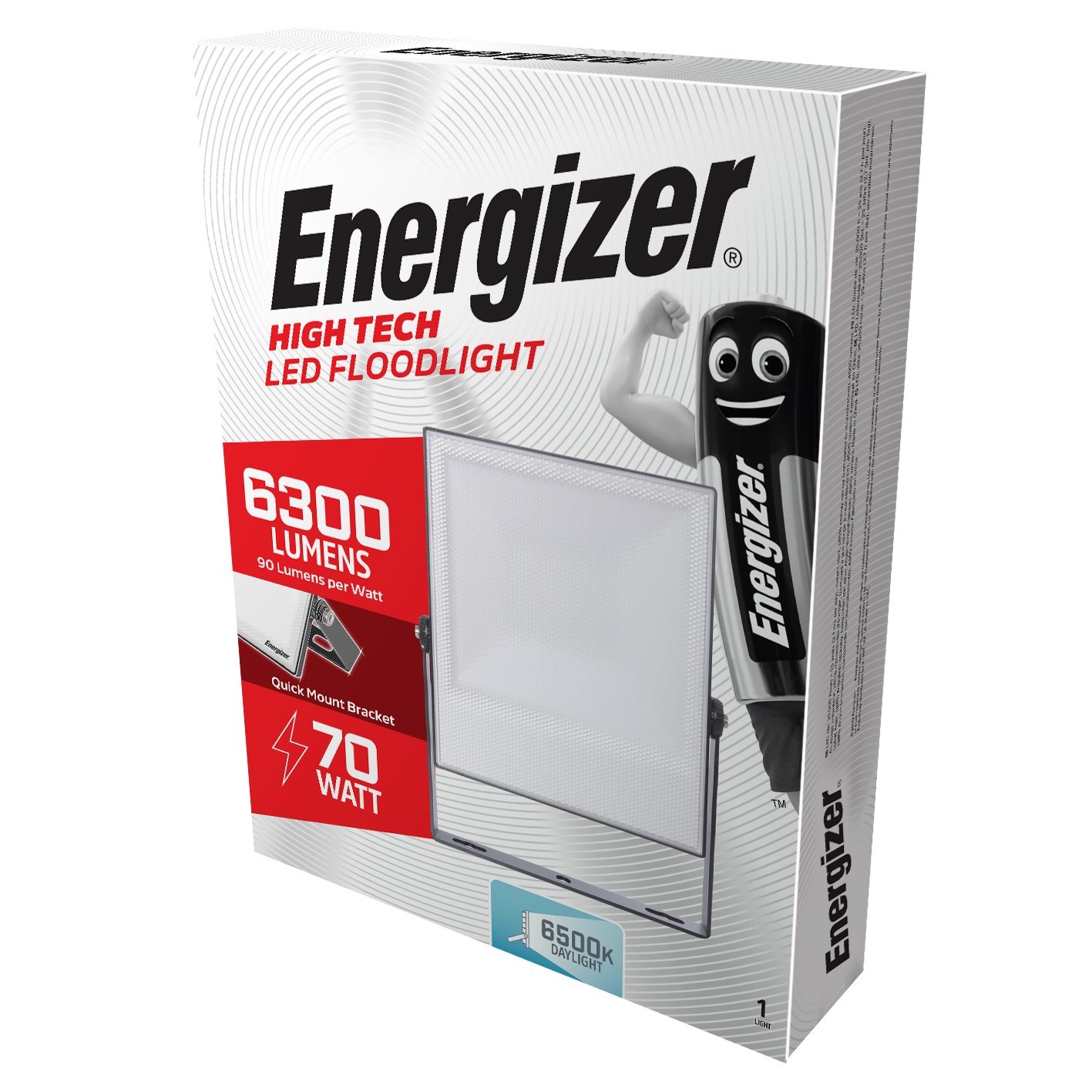 ENERGIZER 70W LED FLOODLIGHT 6300 LUMENS