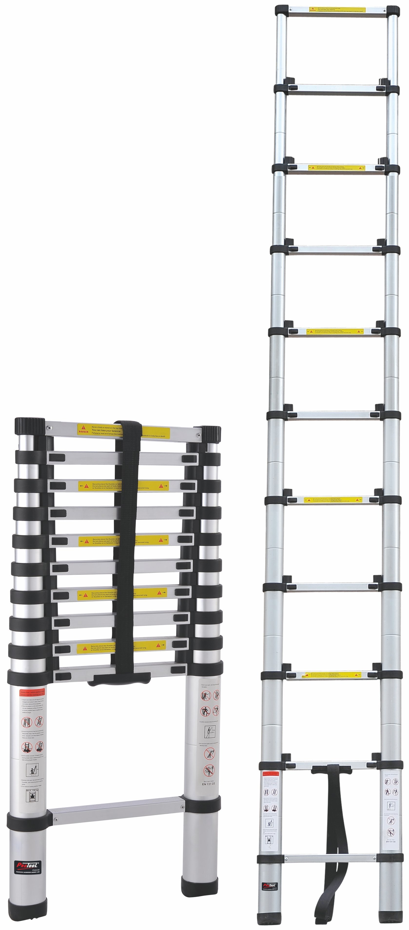 PTOTOOL 2.6 MTR TELESCOPIC LADDER (9 RUNG)