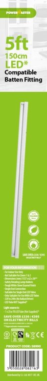 POWERMASTER 5FT SINGLE LED COMPATIBLE  FITTING