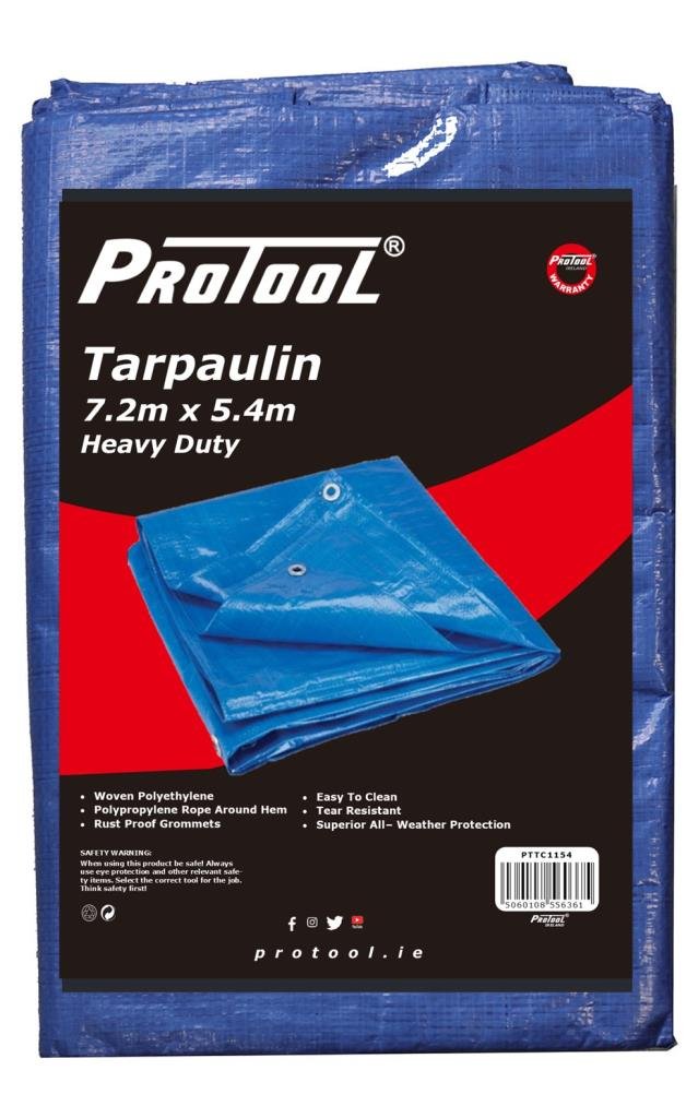 PROTOOL TARPAULIN 7.2M x 5.4M H-DUTY