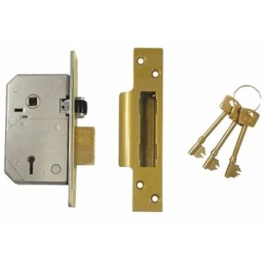 ERA 3" 5 LEVER BRASS SASHLOCK